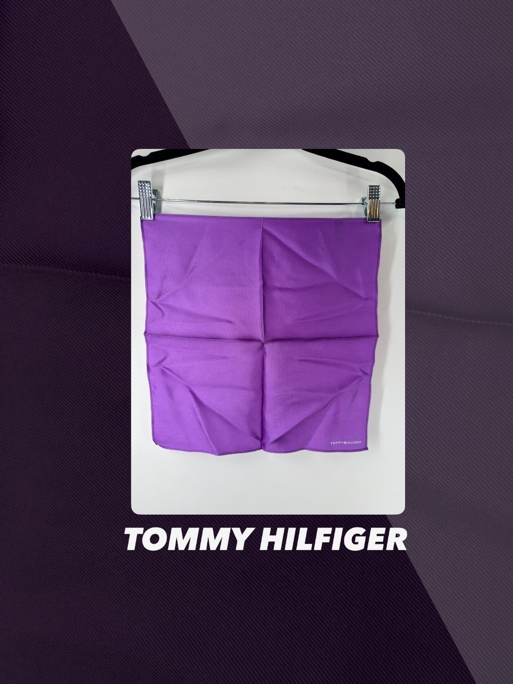 EUC Tommy Hilfiger Purple Pocket Square
